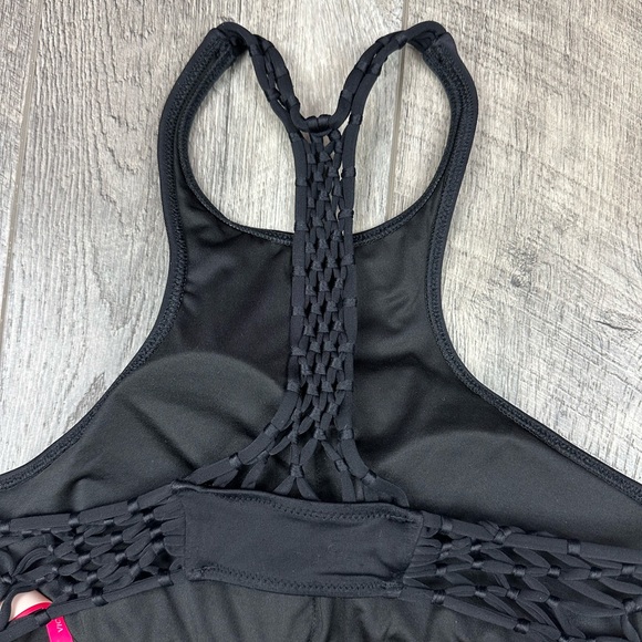 VS Black High Neck Swim Top - Picture 3 of 10